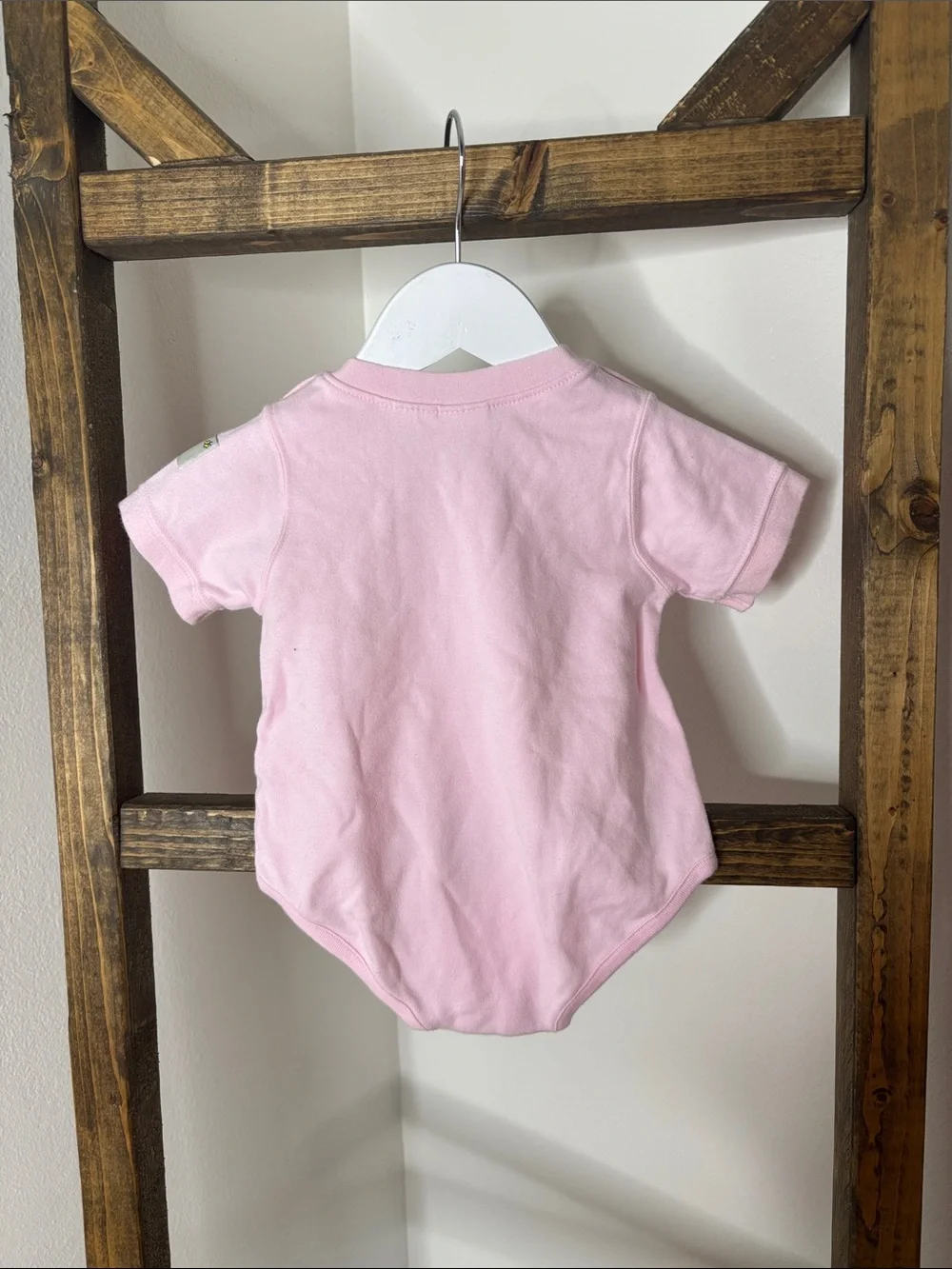 Vintage Mc Baby Classic Pink Short-Sleeve Baby Bodysuit Size 0-3M